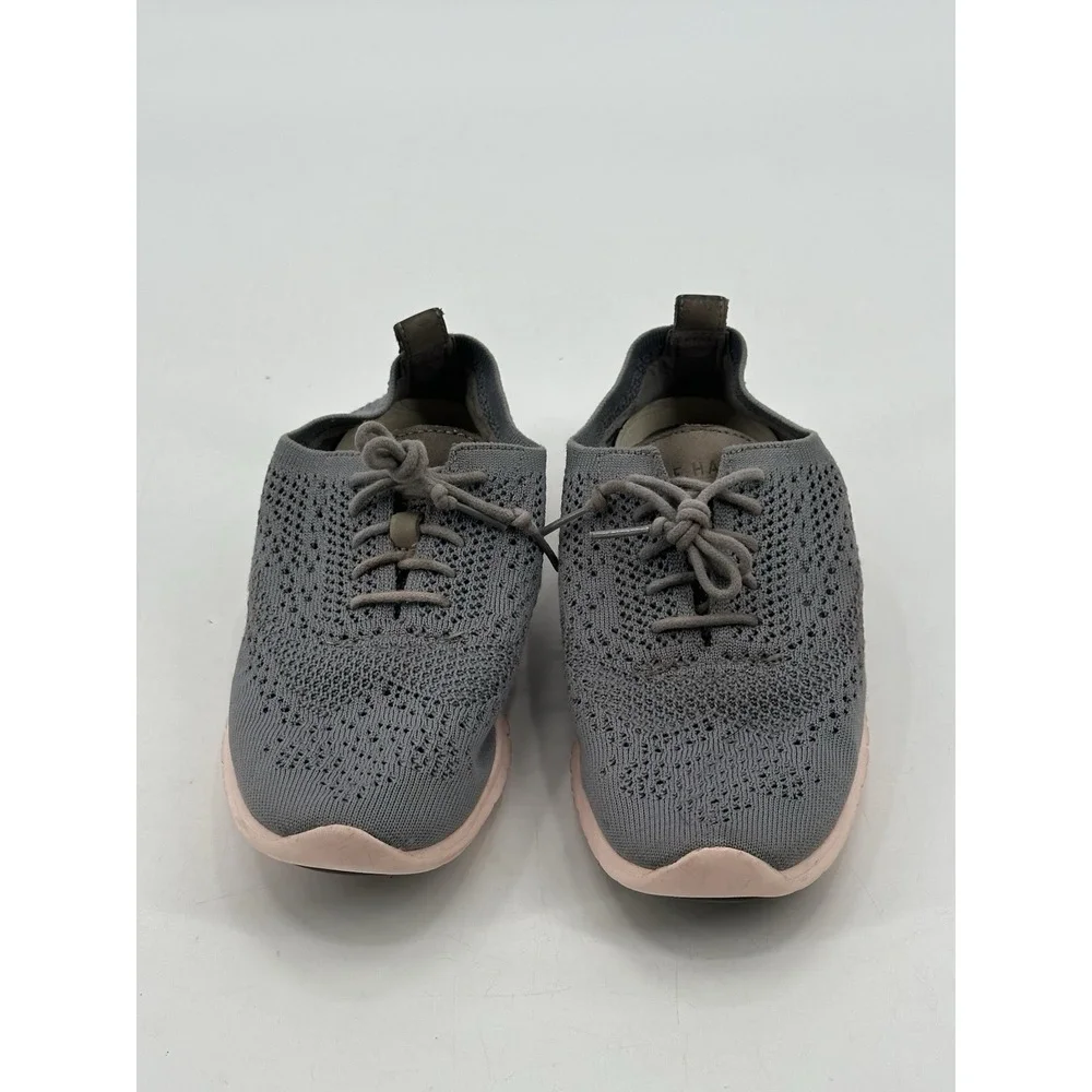 Cole Haan ZERØGRAND Wingtip Oxford Size 9.5 B Ironstone‎ Stitchlite-Peach